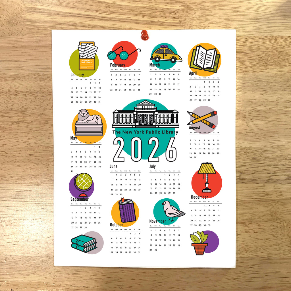 【超希少】Recruiter’s cup 2026 CALENDAR Printable NYPL 2026 Calendar | The New York Public Library Shop