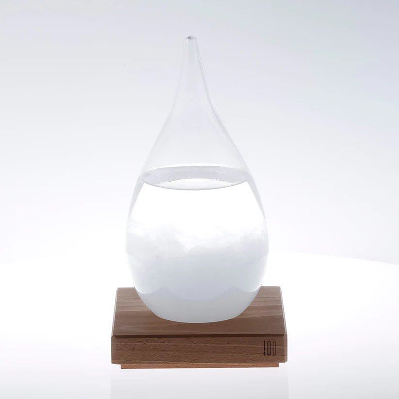 Orren Ellis Yanae Water Drop Weather Forecast Glass Bottle Crystal