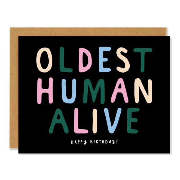 Oldest Human Alive Notecard