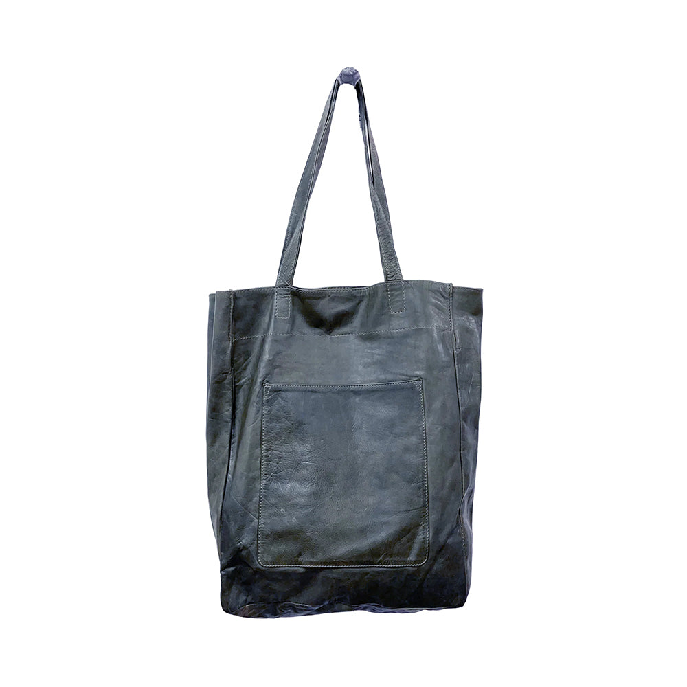 Leather Tote Bag: Margie