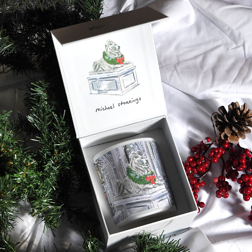 NYPL Michael Storrings Holiday Candle | The New York Public