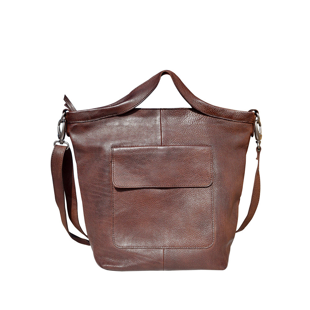 Leather Bucket Bag: Bianca