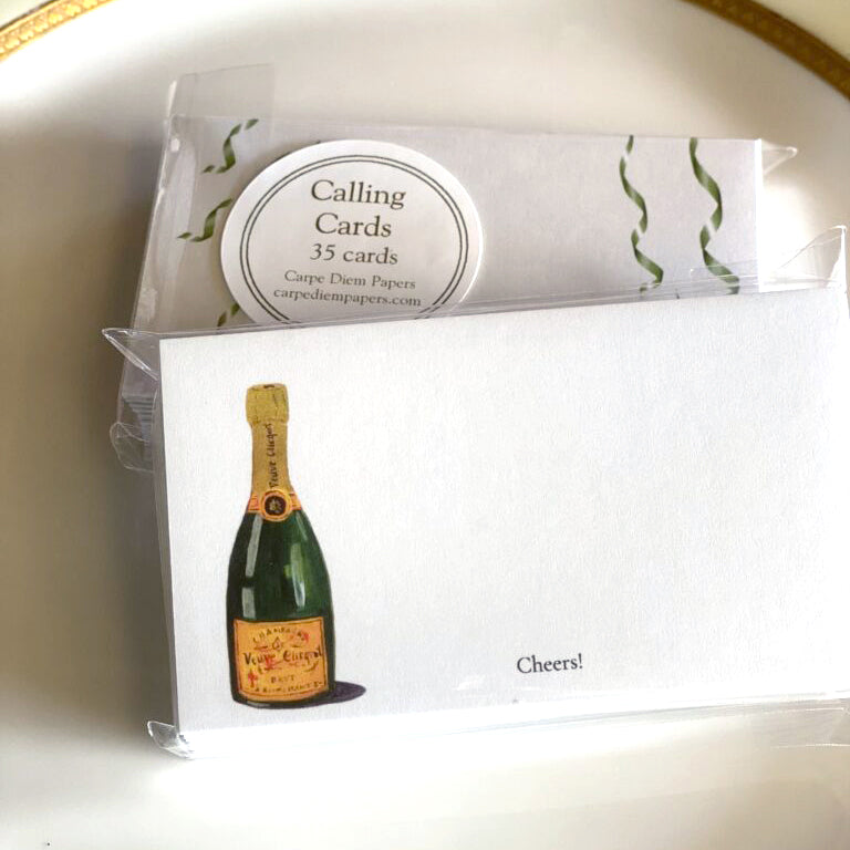 Champagne Calling Card Set