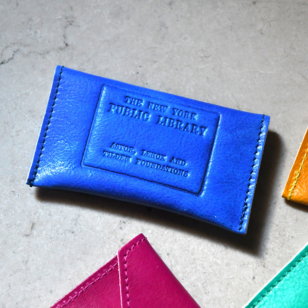 Spring Leather NYPL Stamp Card Cases