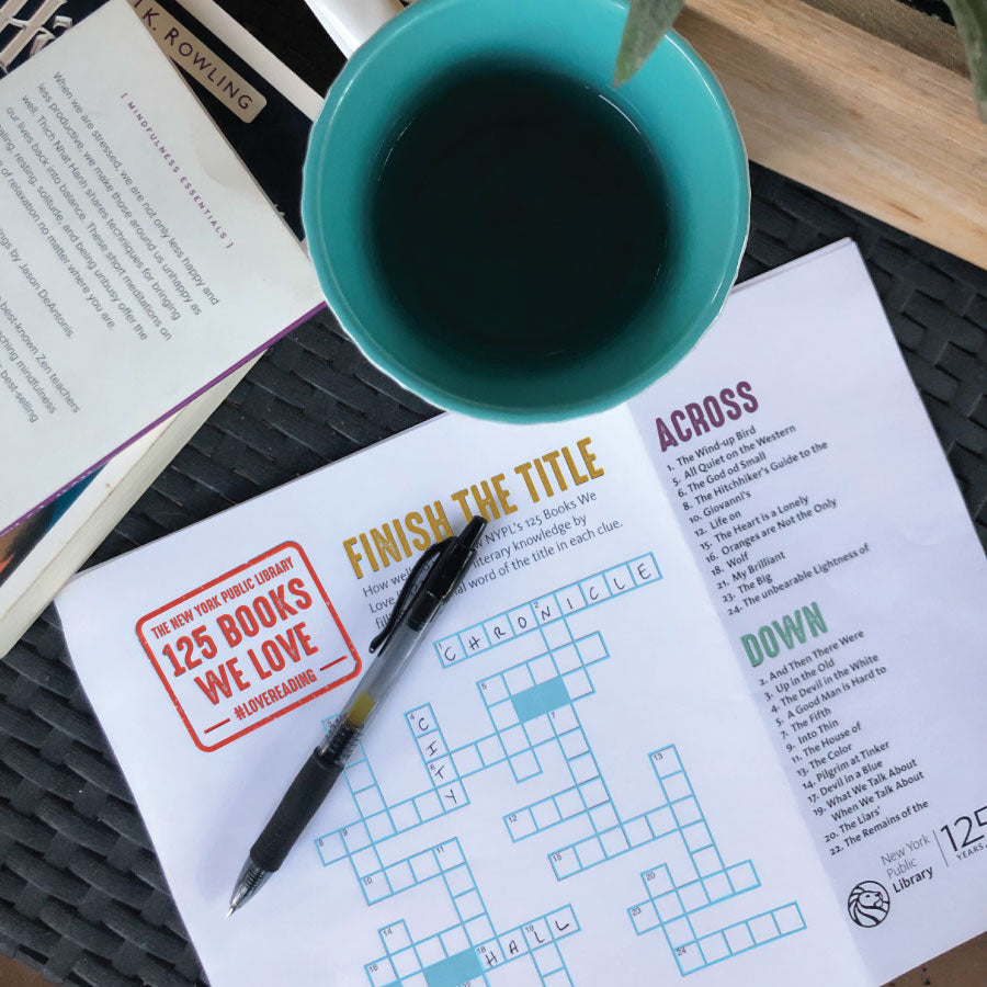 Printable Crossword: Finish the Title - The New York Public Library Shop