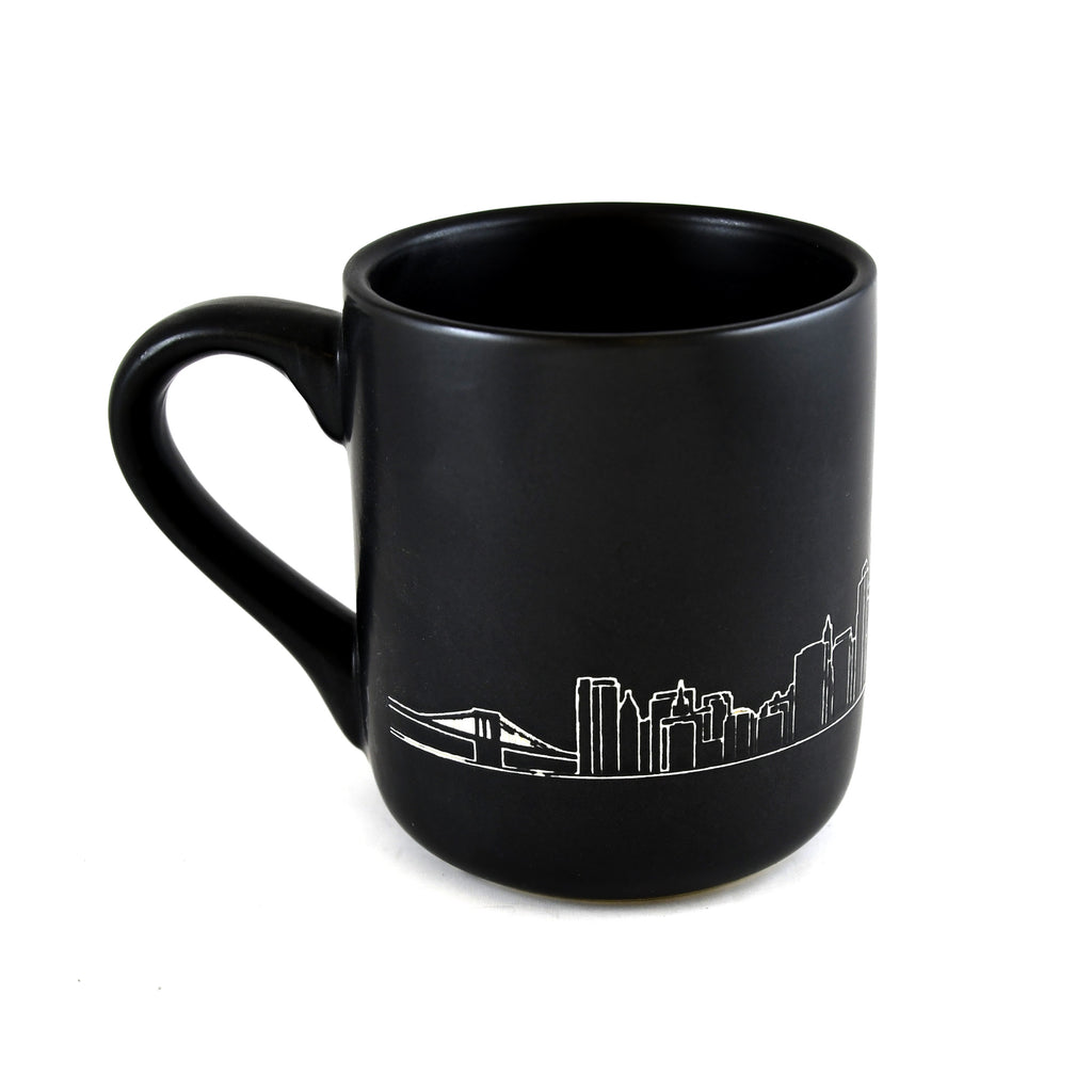 Black New York City Skyline Mug