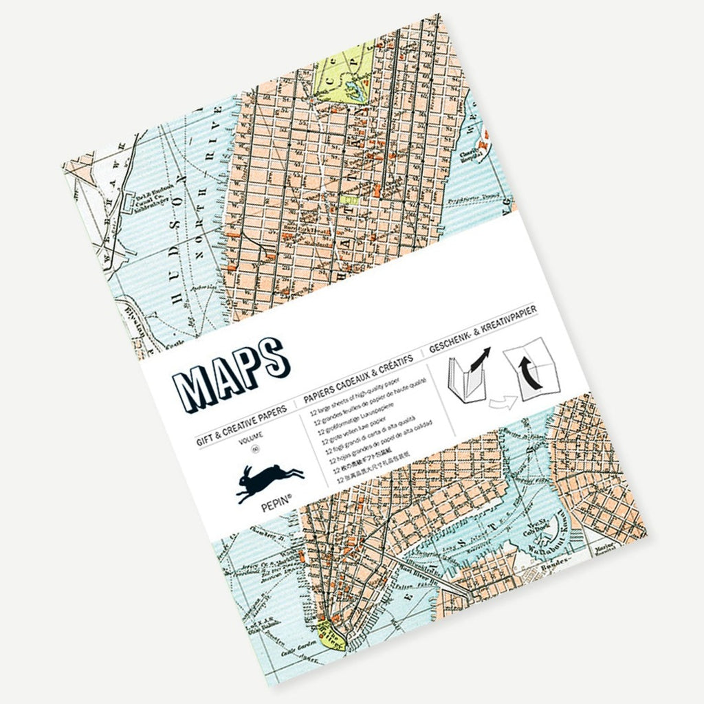 Gift Wrap Book: Maps