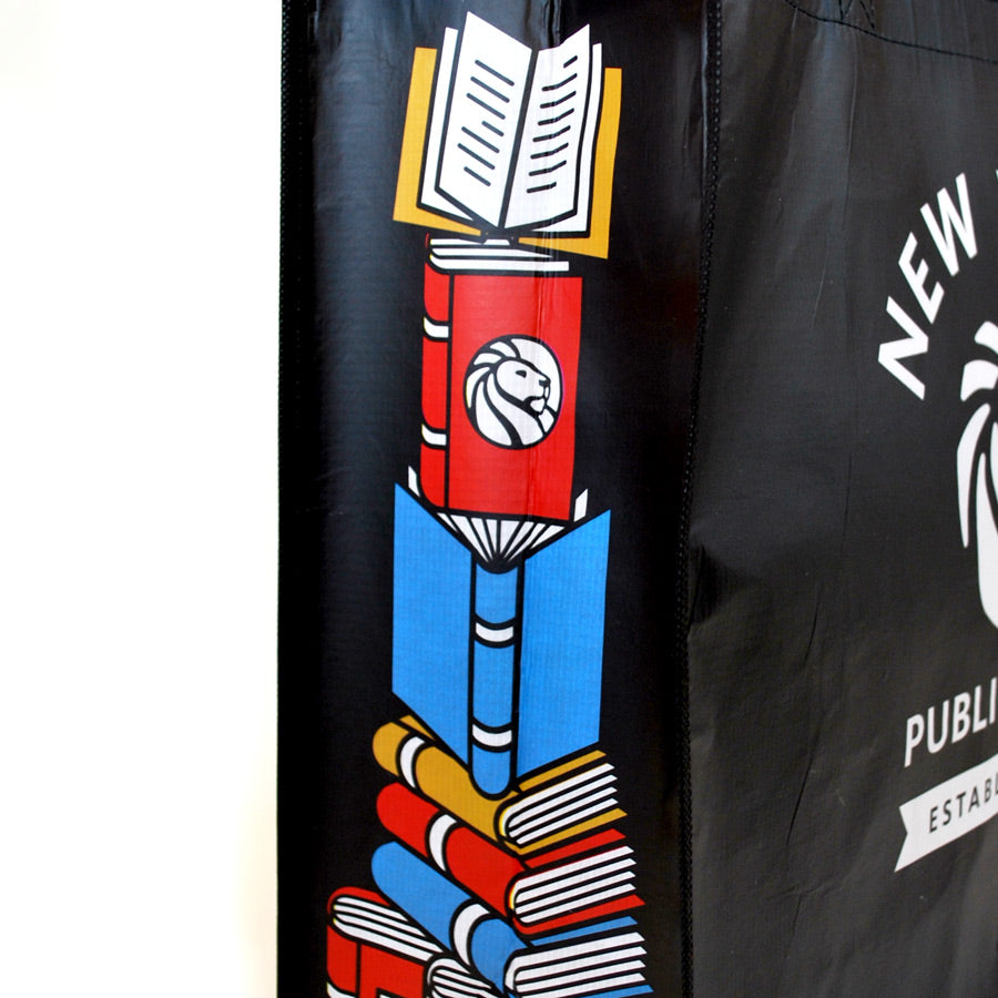 Recycled NYPL Bookstack Tote - The New York Public Library Shop