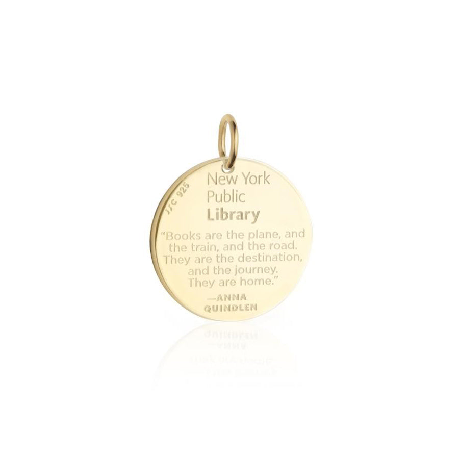 Gold NYPL Lion Charm - The New York Public Library Shop