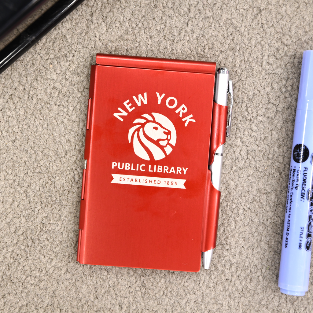 Red NYPL Flipnotes / 3 Refill Pads Included