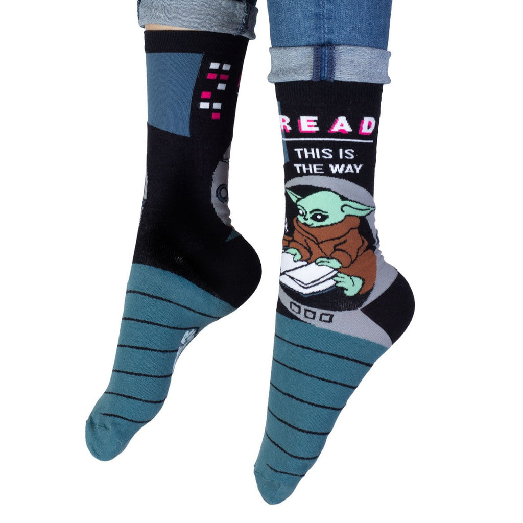 Baby Yoda Star Wars READ Socks