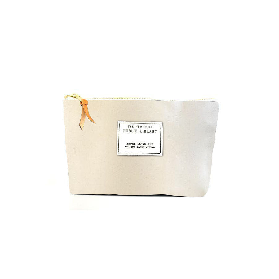 Natural Vintage NYPL Stamp Pouch - The New York Public Library Shop