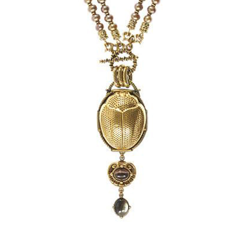Gold Scarab Necklace - The New York Public Library Shop