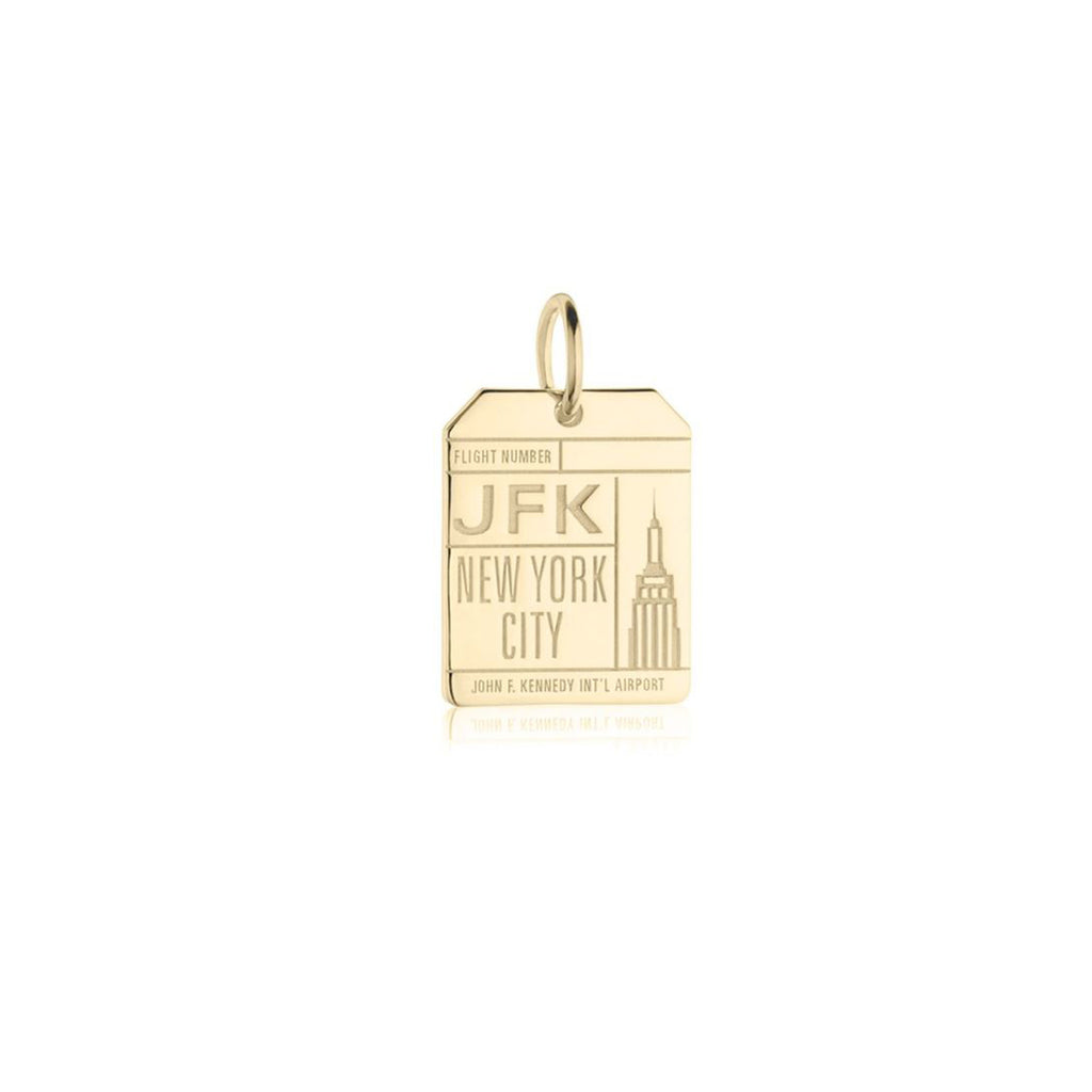 JFK Luggage Tag Card Charm - The New York Public Library Shop