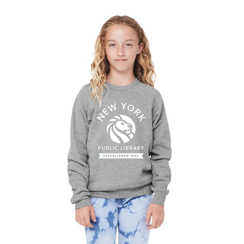 Youth Heathered Gray New York Islanders Legends Pullover Sweatshirt