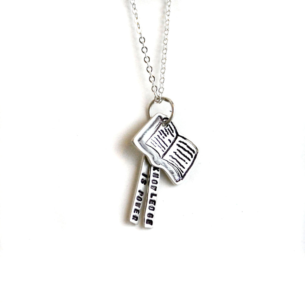 Knowledge is Power Quote Necklace - The New York Public Library Shop
