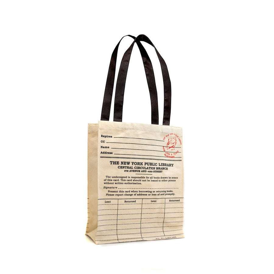 NYPL Library Card Tote Bag - The New York Public Library Shop
