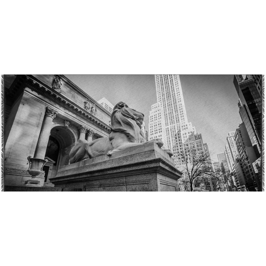 The New York Public Library Lion Scarf - The New York Public Library Shop