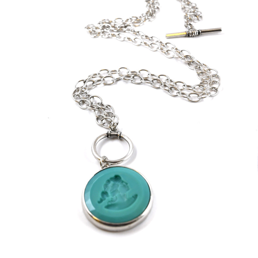 Mint Convertible Toggle Necklace - The New York Public Library Shop