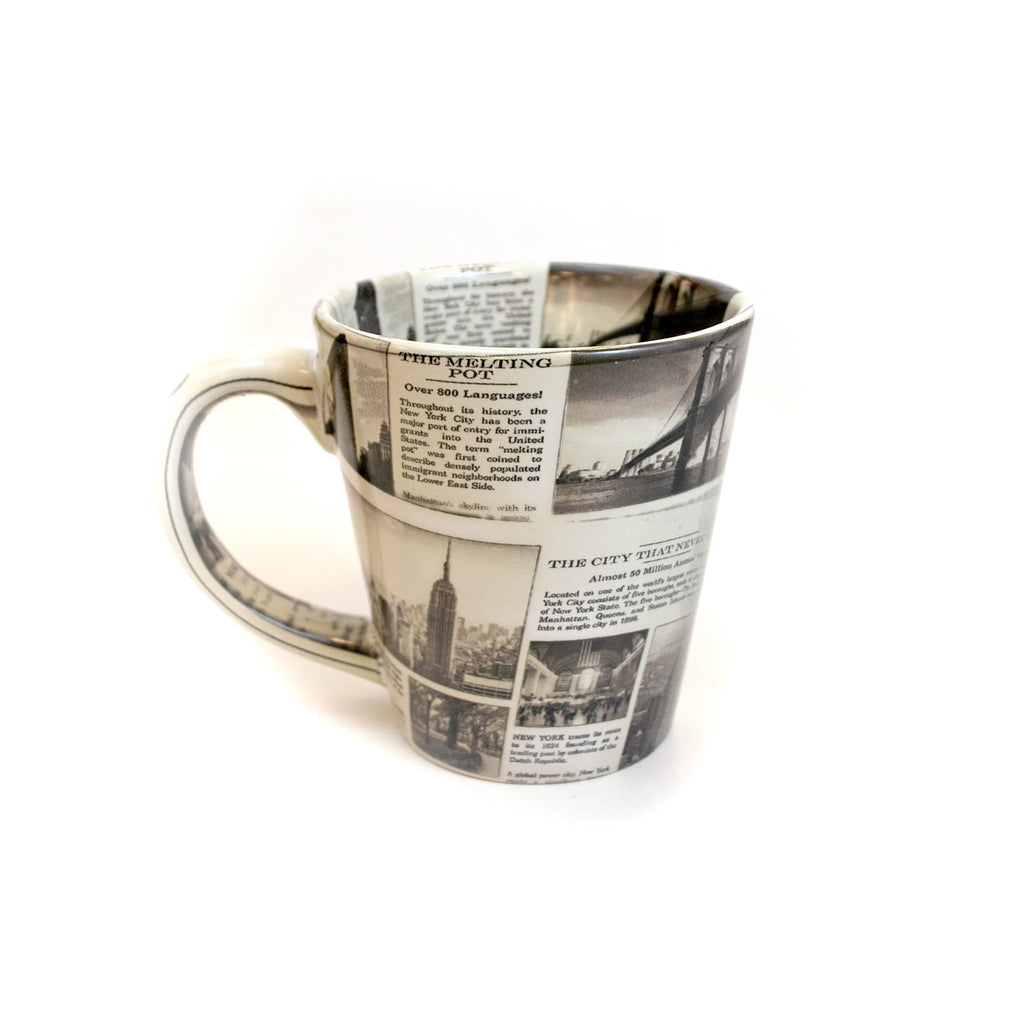 New York Newsprint Mug - The New York Public Library Shop