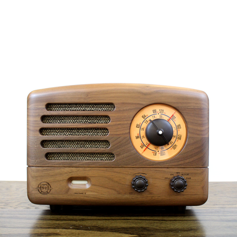 Bluetooth Fm Radio, Retro Radio Plug in Wall Vintage Wooden