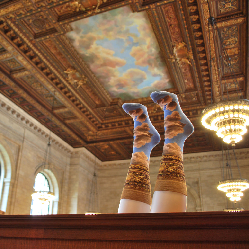 Rose Main Reading Room Ceiling Socks - The New York Public Library Shop