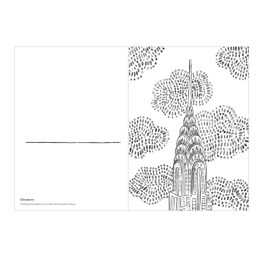 Iconic New York Coloring Book