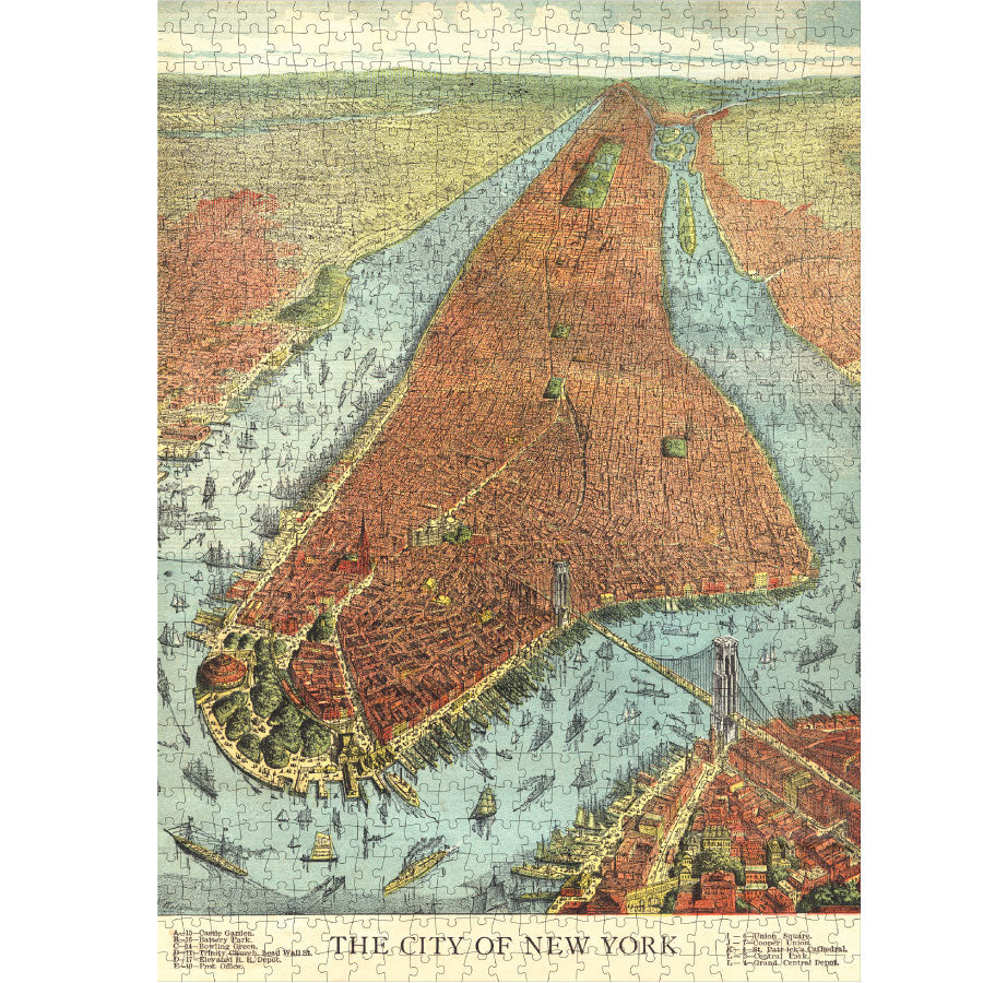 Bird's Eye View of Manhattan Puzzle