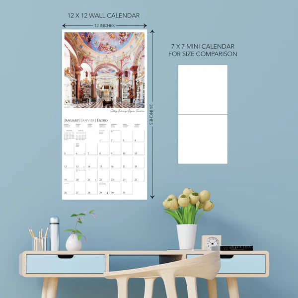 Libraries 2025 Wall Calendar