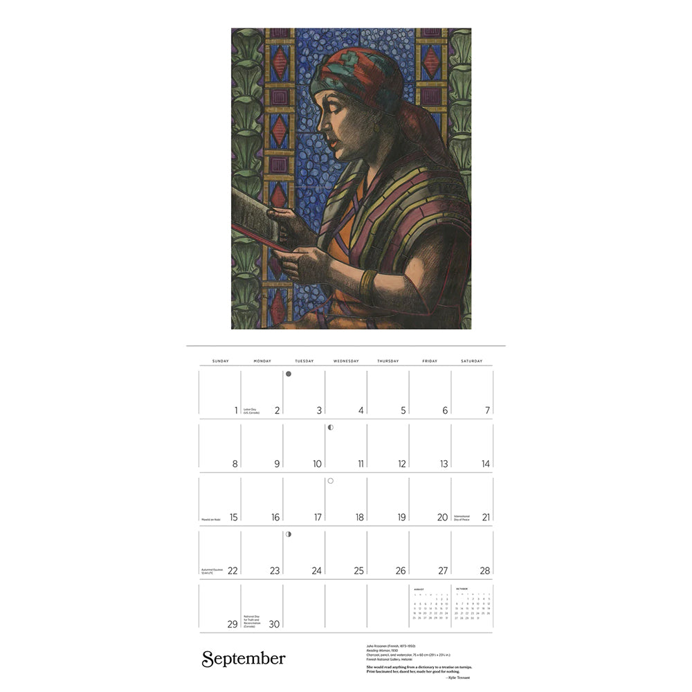 The Reading Woman 2024 Wall Calendar