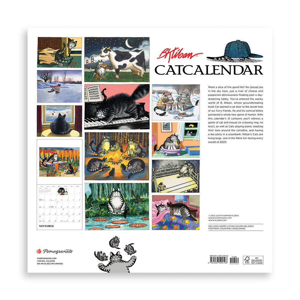 B. Kliban: CatCalendar 2025 Wall Calendar