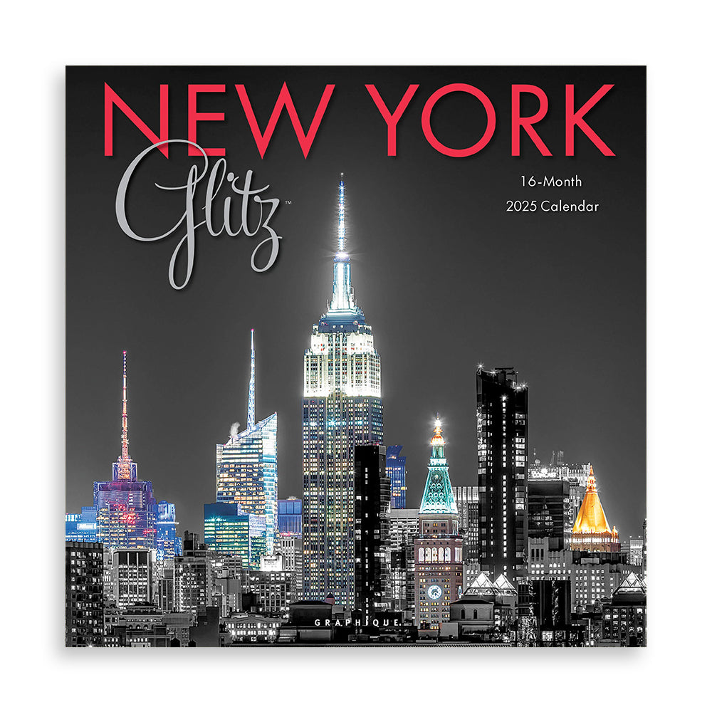 New York Glitz 2025 Wall Calendar