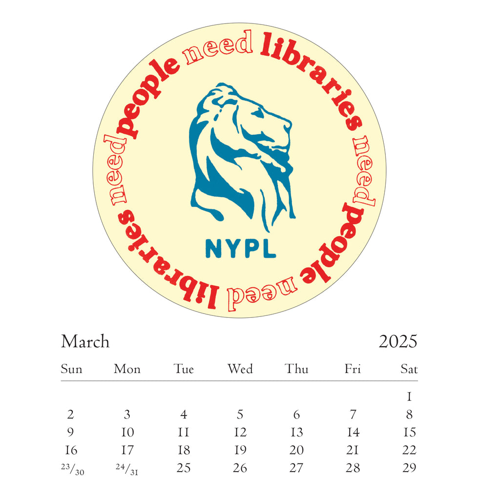 NYPL 2025 Desk Calendar