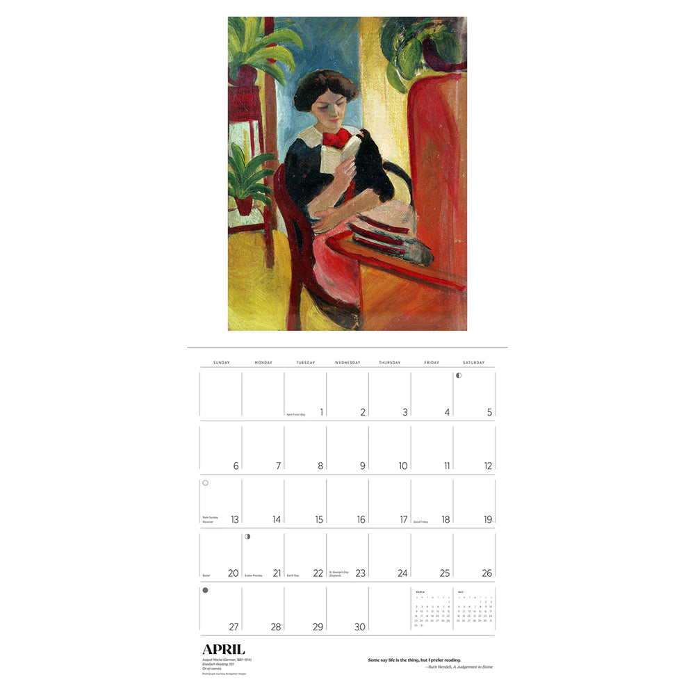 The Reading Woman 2025 Wall Calendar