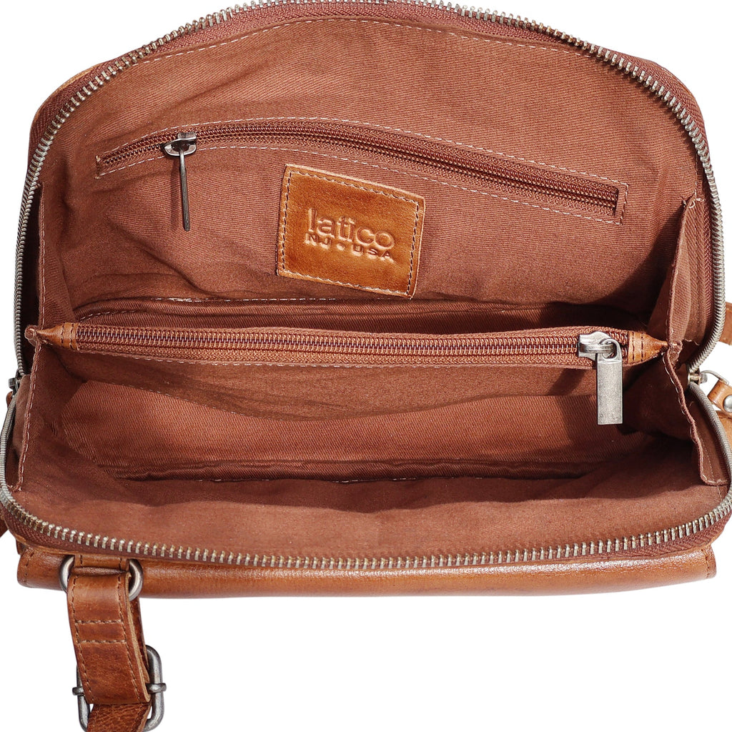 Leather Crossbody Bag: Luna