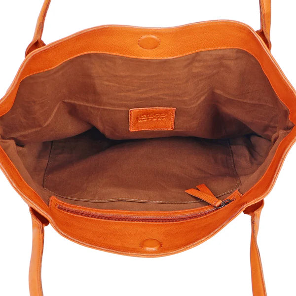 Leather Bucket Tote: Miles