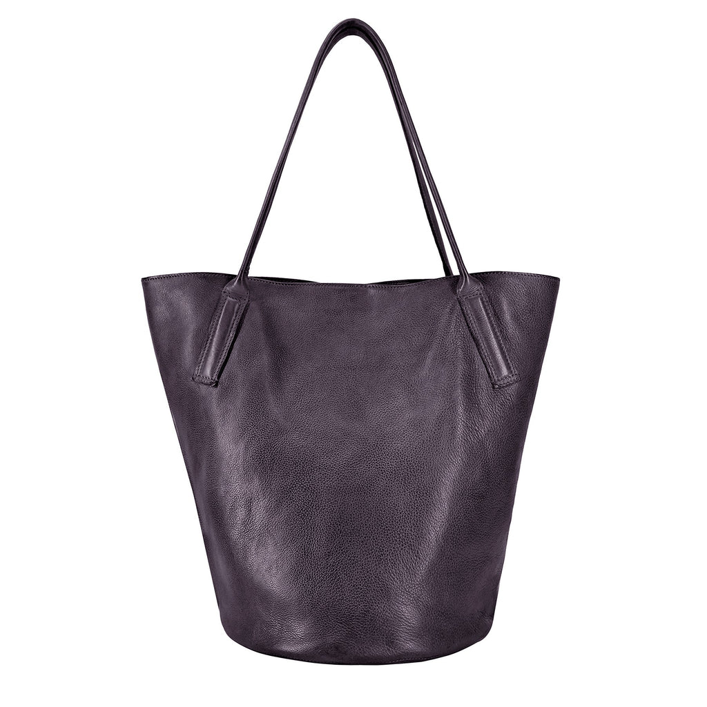 Leather Bucket Tote: Miles