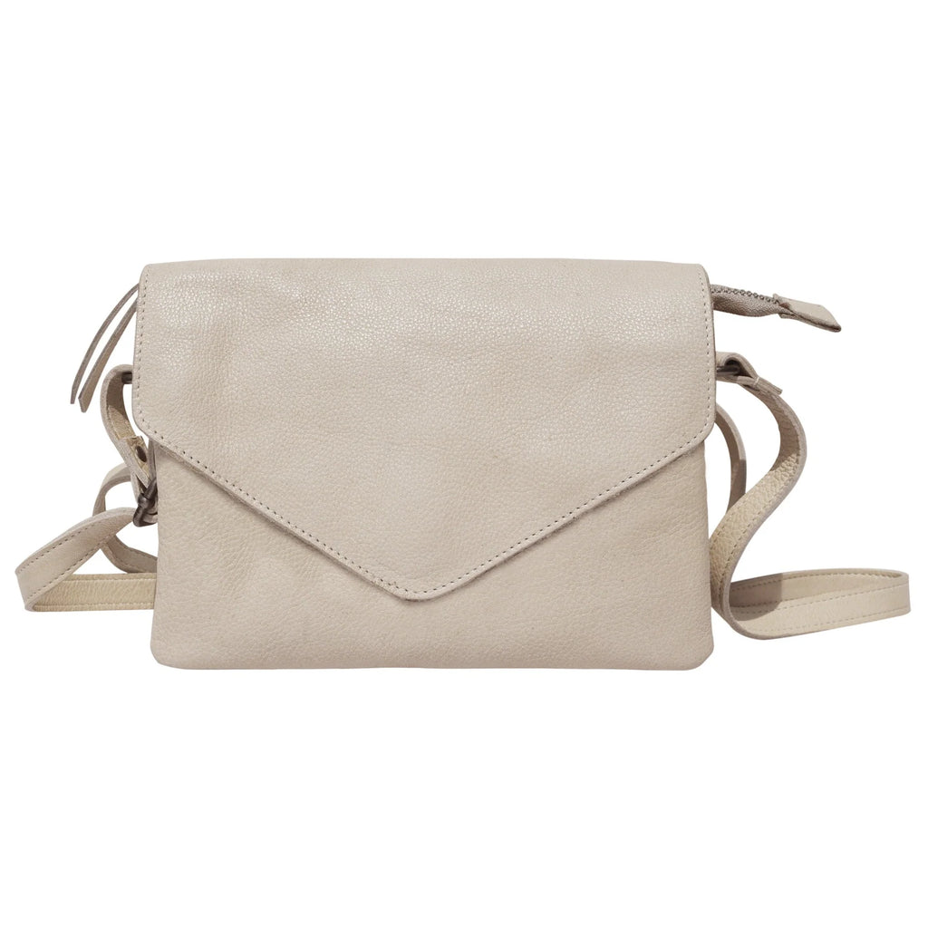 Leather Envelope Crossbody Bag: Harbor