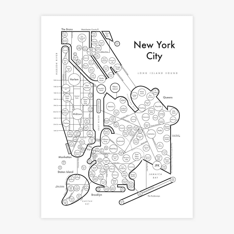 Cities Map Prints