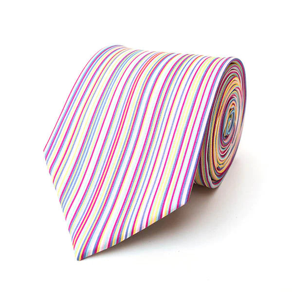 Multistripe Silk Tie