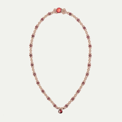 Lace Chocker: Prato in Garnet