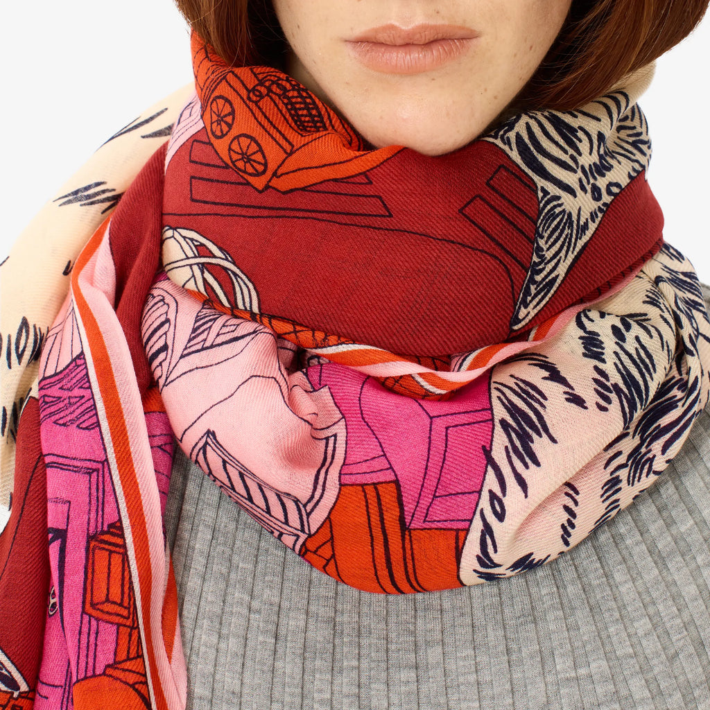 Tokyo Wool Oblong Scarf