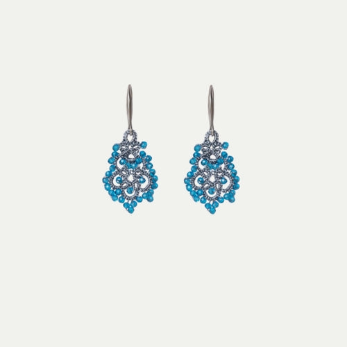 Lace Earrings: Apatite Dora