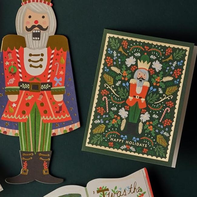 Evergreen Nutcracker Holiday Card Set