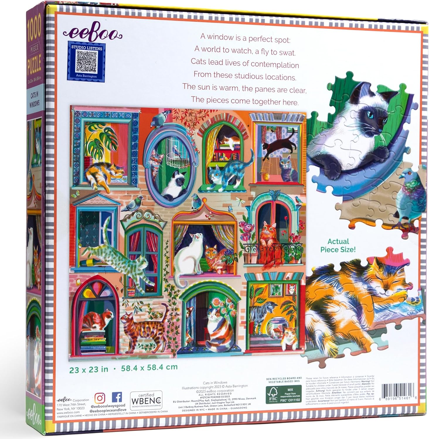 Cats in Windows Puzzle | The New York Public Library Shop