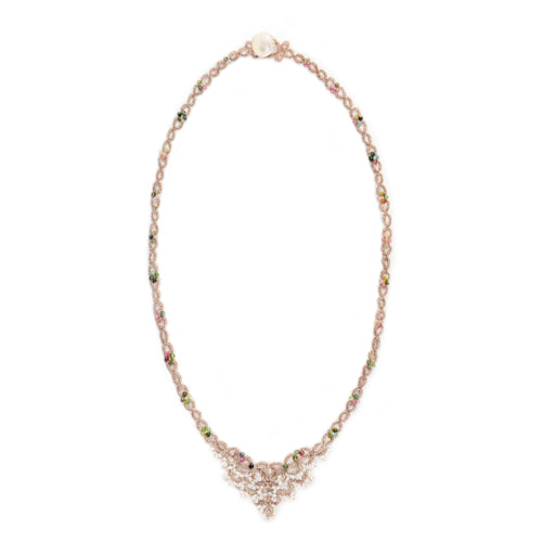 Lace Necklace: Talia in Tourmaline