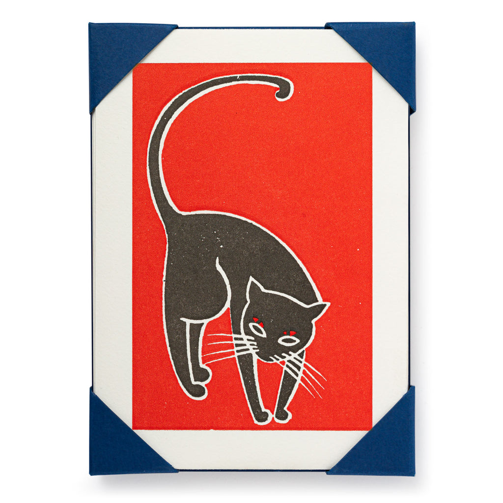 The Black Cat Letterpress Notecard Set