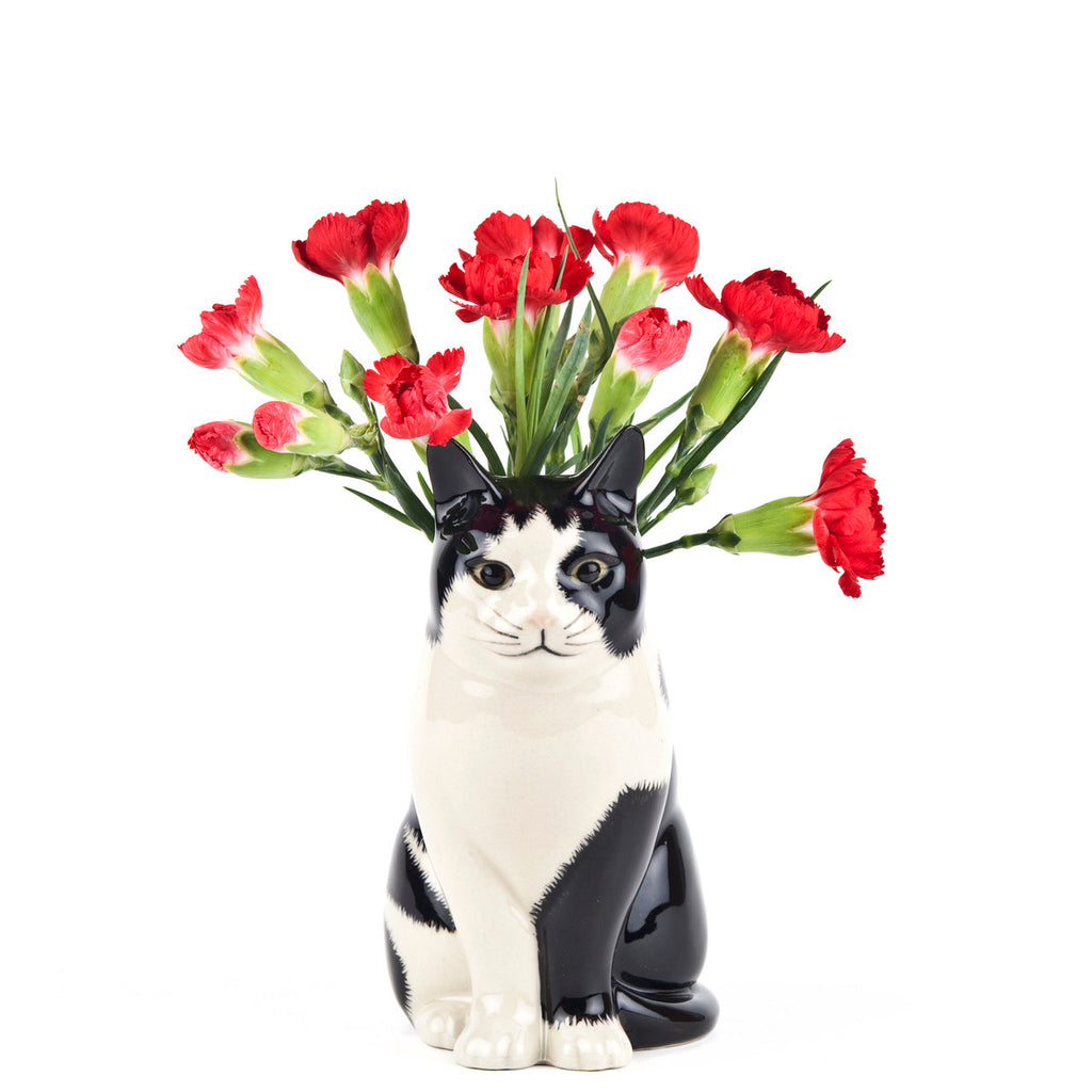 Barney Tuxedo Cat Vase