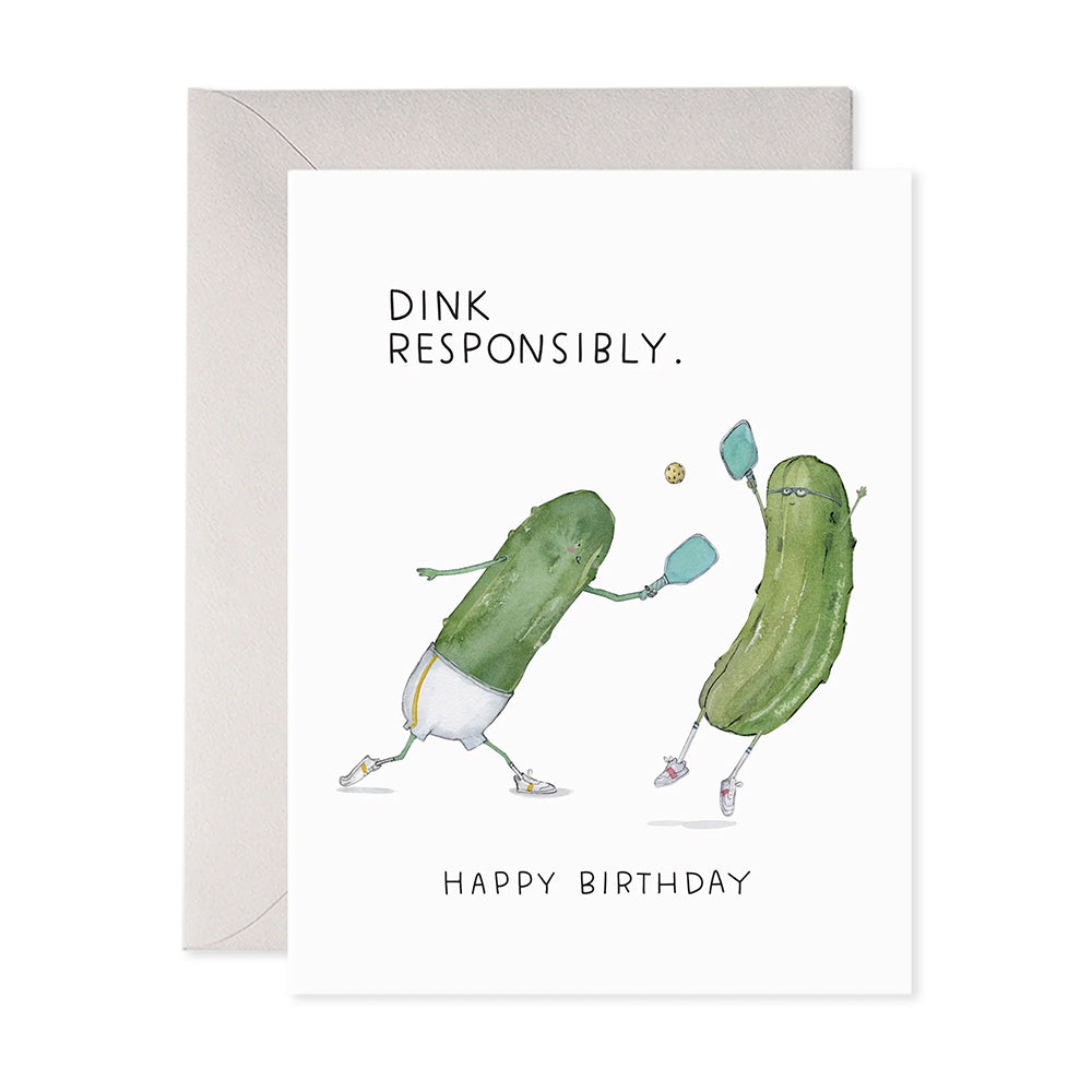 Pickleball Birthday Greeting Card Notecard