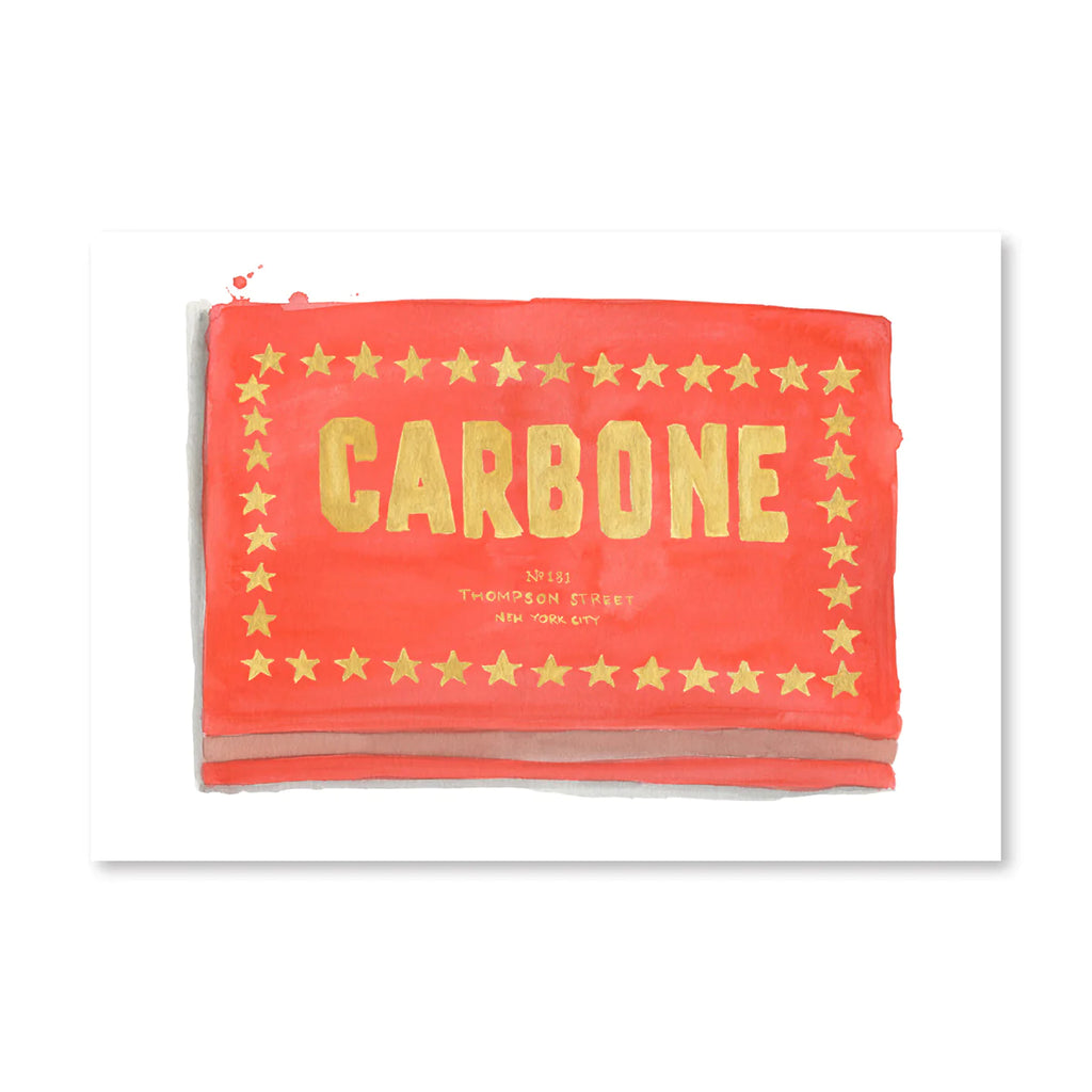 Carbone Matchbook Print